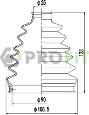 Profit 2710-0047 XLB - Faltenbalg, Antriebswelle alexcarstop-ersatzteile.com