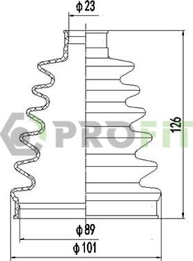 Profit 2710-0054 XLB - Faltenbalg, Antriebswelle alexcarstop-ersatzteile.com