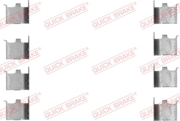 QUICK BRAKE 1091132 - Zubehörsatz, Scheibenbremsbelag alexcarstop-ersatzteile.com