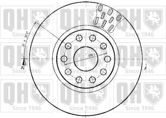 Quinton Hazell BDC4501 - Bremsscheibe alexcarstop-ersatzteile.com