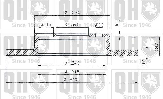 Quinton Hazell BDC4356 - Bremsscheibe alexcarstop-ersatzteile.com