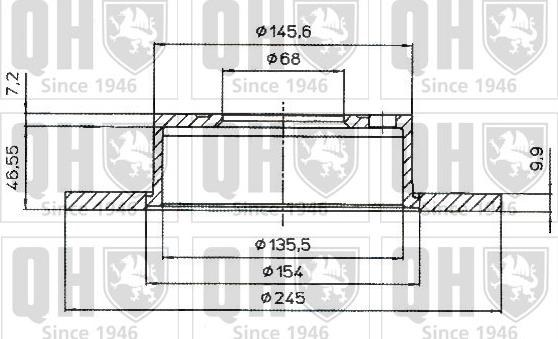 Quinton Hazell BDC5182 - Bremsscheibe alexcarstop-ersatzteile.com