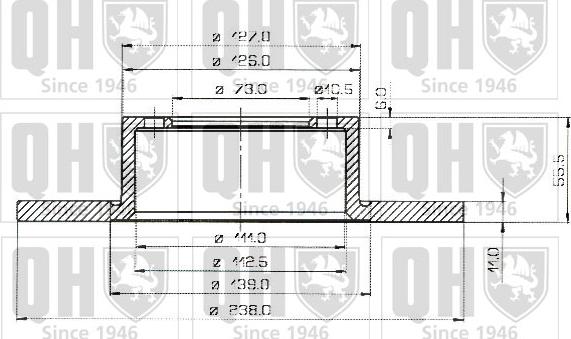 Quinton Hazell BDC3185 - Bremsscheibe alexcarstop-ersatzteile.com