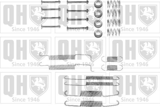 Quinton Hazell BFK225 - Zubehörsatz, Bremsbacken alexcarstop-ersatzteile.com