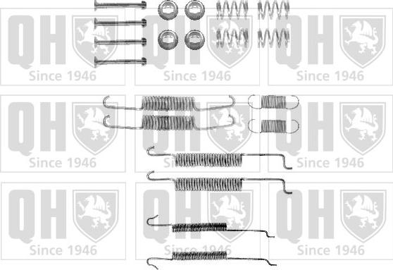 Quinton Hazell BFK277 - Zubehörsatz, Bremsbacken alexcarstop-ersatzteile.com