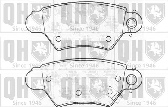 Quinton Hazell BP985 - Bremsbelagsatz, Scheibenbremse alexcarstop-ersatzteile.com