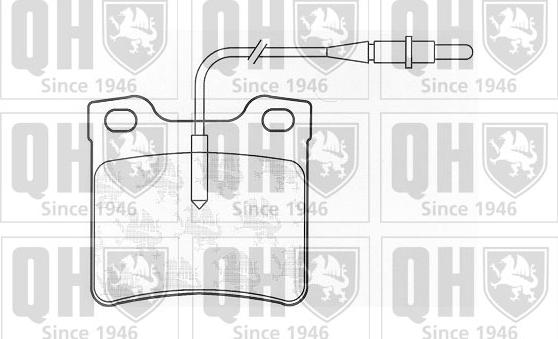 Quinton Hazell BP929 - Bremsbelagsatz, Scheibenbremse alexcarstop-ersatzteile.com