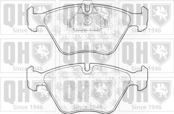 Quinton Hazell BP926 - Bremsbelagsatz, Scheibenbremse alexcarstop-ersatzteile.com