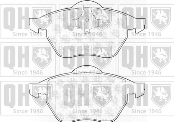 Quinton Hazell BP922 - Bremsbelagsatz, Scheibenbremse alexcarstop-ersatzteile.com