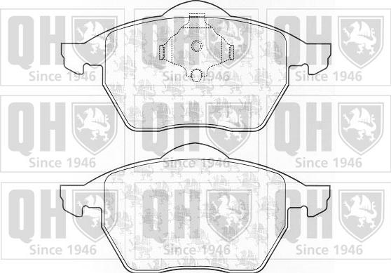 Quinton Hazell BP975 - Bremsbelagsatz, Scheibenbremse alexcarstop-ersatzteile.com