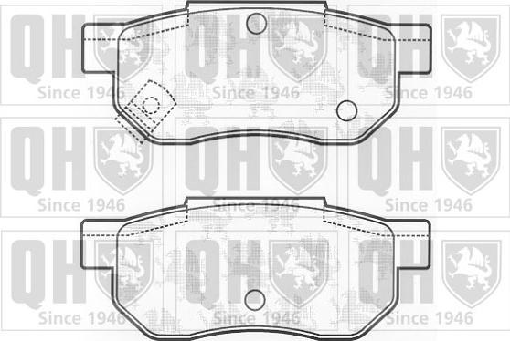 Quinton Hazell BP448 - Bremsbelagsatz, Scheibenbremse alexcarstop-ersatzteile.com