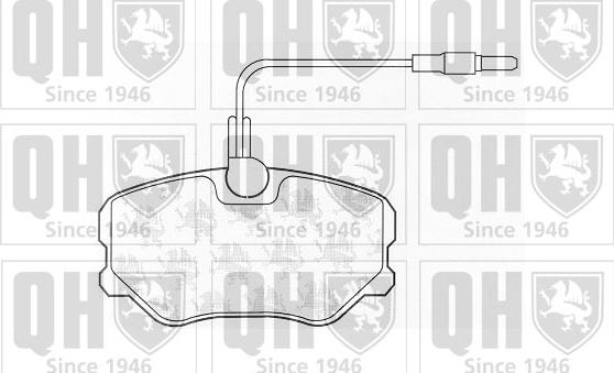 Quinton Hazell BP455 - Bremsbelagsatz, Scheibenbremse alexcarstop-ersatzteile.com