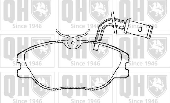 Quinton Hazell BP460 - Bremsbelagsatz, Scheibenbremse alexcarstop-ersatzteile.com