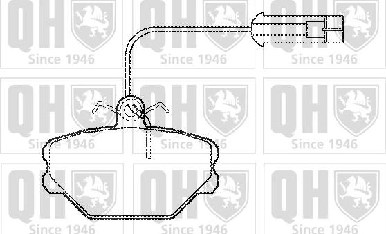 Quinton Hazell BP467 - Bremsbelagsatz, Scheibenbremse alexcarstop-ersatzteile.com