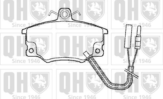 Quinton Hazell BP400 - Bremsbelagsatz, Scheibenbremse alexcarstop-ersatzteile.com