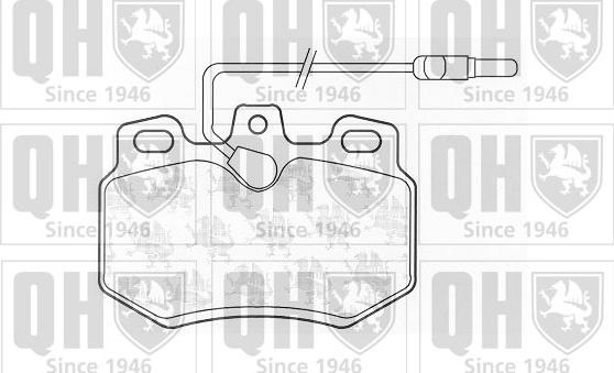 Quinton Hazell BP407 - Bremsbelagsatz, Scheibenbremse alexcarstop-ersatzteile.com