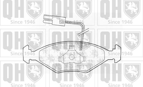 Quinton Hazell BP545 - Bremsbelagsatz, Scheibenbremse alexcarstop-ersatzteile.com