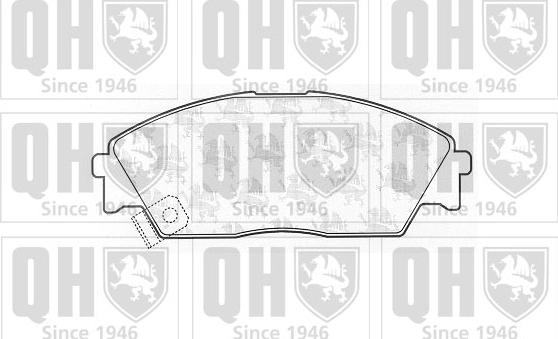 Quinton Hazell BP550 - Bremsbelagsatz, Scheibenbremse alexcarstop-ersatzteile.com