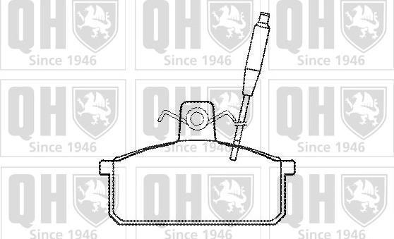 Quinton Hazell BP557 - Bremsbelagsatz, Scheibenbremse alexcarstop-ersatzteile.com