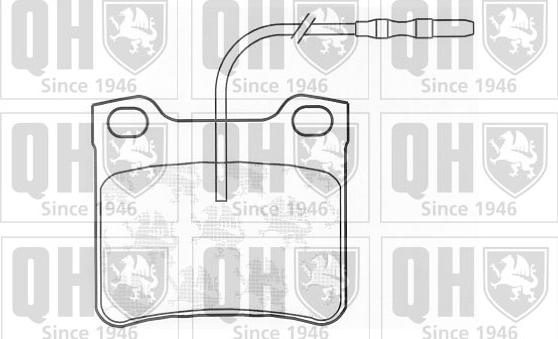 Quinton Hazell BP581 - Bremsbelagsatz, Scheibenbremse alexcarstop-ersatzteile.com