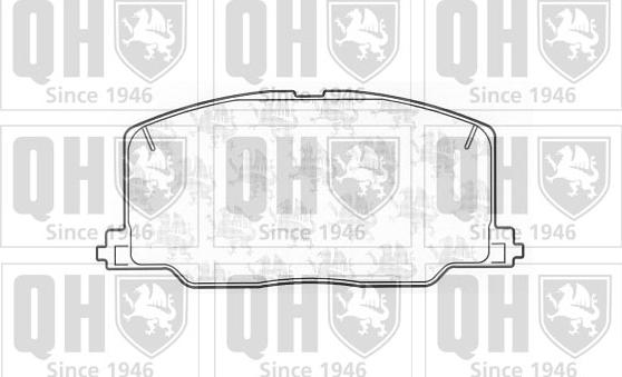 Quinton Hazell BP588 - Bremsbelagsatz, Scheibenbremse alexcarstop-ersatzteile.com