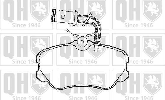 Quinton Hazell BP524 - Bremsbelagsatz, Scheibenbremse alexcarstop-ersatzteile.com