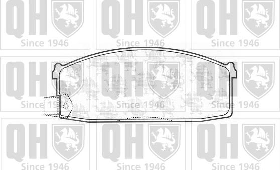 Quinton Hazell BP576 - Bremsbelagsatz, Scheibenbremse alexcarstop-ersatzteile.com