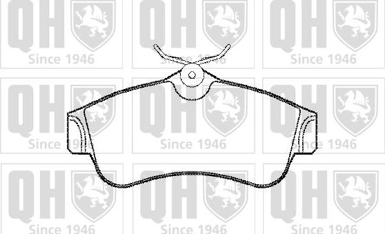 Quinton Hazell BP578 - Bremsbelagsatz, Scheibenbremse alexcarstop-ersatzteile.com