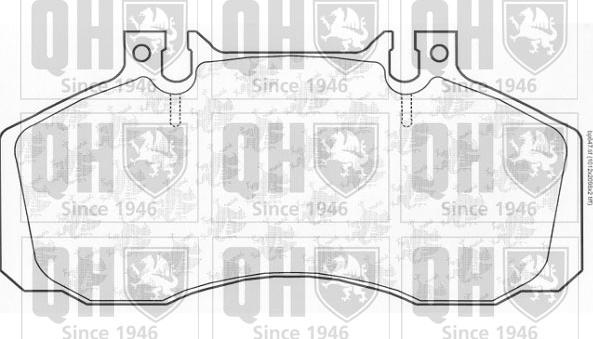 Quinton Hazell BP647 - Bremsbelagsatz, Scheibenbremse alexcarstop-ersatzteile.com