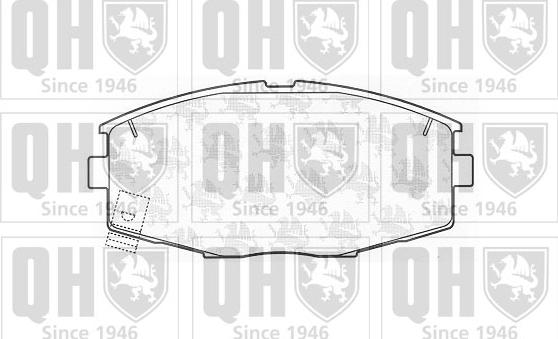 Quinton Hazell BP656 - Bremsbelagsatz, Scheibenbremse alexcarstop-ersatzteile.com