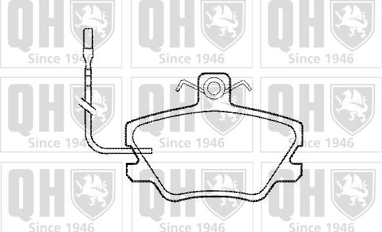 Quinton Hazell BP653 - Bremsbelagsatz, Scheibenbremse alexcarstop-ersatzteile.com