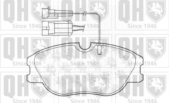 Quinton Hazell BP665 - Bremsbelagsatz, Scheibenbremse alexcarstop-ersatzteile.com