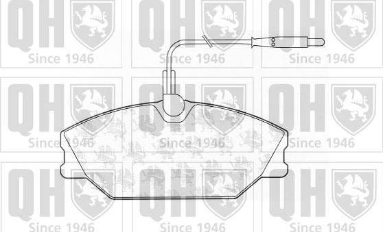 Quinton Hazell BP605 - Bremsbelagsatz, Scheibenbremse alexcarstop-ersatzteile.com