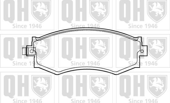 Quinton Hazell BP682 - Bremsbelagsatz, Scheibenbremse alexcarstop-ersatzteile.com