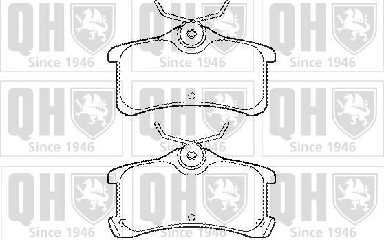 Quinton Hazell BP1459 - Bremsbelagsatz, Scheibenbremse alexcarstop-ersatzteile.com