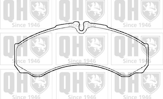 Quinton Hazell BP1454 - Bremsbelagsatz, Scheibenbremse alexcarstop-ersatzteile.com