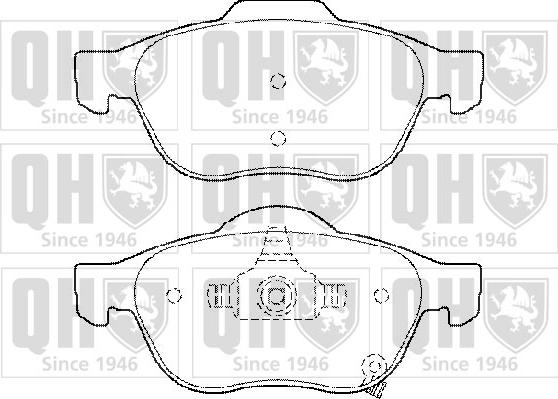 Quinton Hazell BP1458 - Bremsbelagsatz, Scheibenbremse alexcarstop-ersatzteile.com