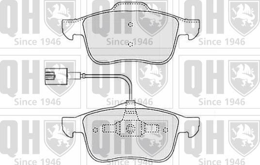 Quinton Hazell BP1502 - Bremsbelagsatz, Scheibenbremse alexcarstop-ersatzteile.com