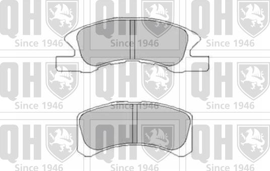 Quinton Hazell BP1507 - Bremsbelagsatz, Scheibenbremse alexcarstop-ersatzteile.com