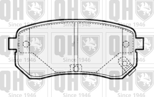 Quinton Hazell BP1516 - Bremsbelagsatz, Scheibenbremse alexcarstop-ersatzteile.com