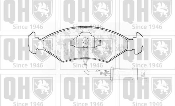 Quinton Hazell BP160 - Bremsbelagsatz, Scheibenbremse alexcarstop-ersatzteile.com