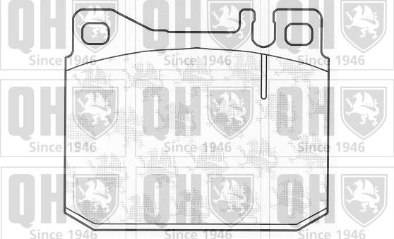 Quinton Hazell BP168 - Bremsbelagsatz, Scheibenbremse alexcarstop-ersatzteile.com