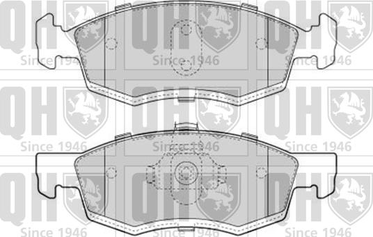 Quinton Hazell BP1639 - Bremsbelagsatz, Scheibenbremse alexcarstop-ersatzteile.com