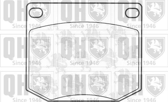 Quinton Hazell BP109 - Bremsbelagsatz, Scheibenbremse alexcarstop-ersatzteile.com