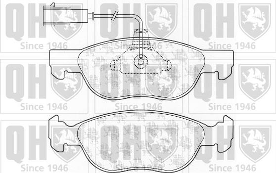 Quinton Hazell BP1047 - Bremsbelagsatz, Scheibenbremse alexcarstop-ersatzteile.com