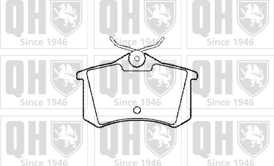 Quinton Hazell BP1008 - Bremsbelagsatz, Scheibenbremse alexcarstop-ersatzteile.com