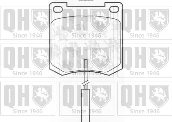 Quinton Hazell BP108 - Bremsbelagsatz, Scheibenbremse alexcarstop-ersatzteile.com