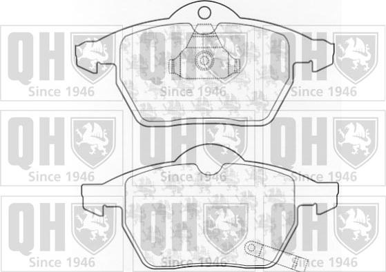 Quinton Hazell BP1023 - Bremsbelagsatz, Scheibenbremse alexcarstop-ersatzteile.com