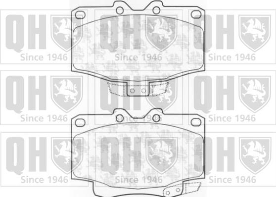 Quinton Hazell BP1027 - Bremsbelagsatz, Scheibenbremse alexcarstop-ersatzteile.com