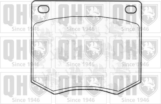 Quinton Hazell BP102 - Bremsbelagsatz, Scheibenbremse alexcarstop-ersatzteile.com